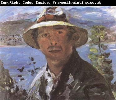 Lovis Corinth Self-Portrait with Straw Hat (mk09)